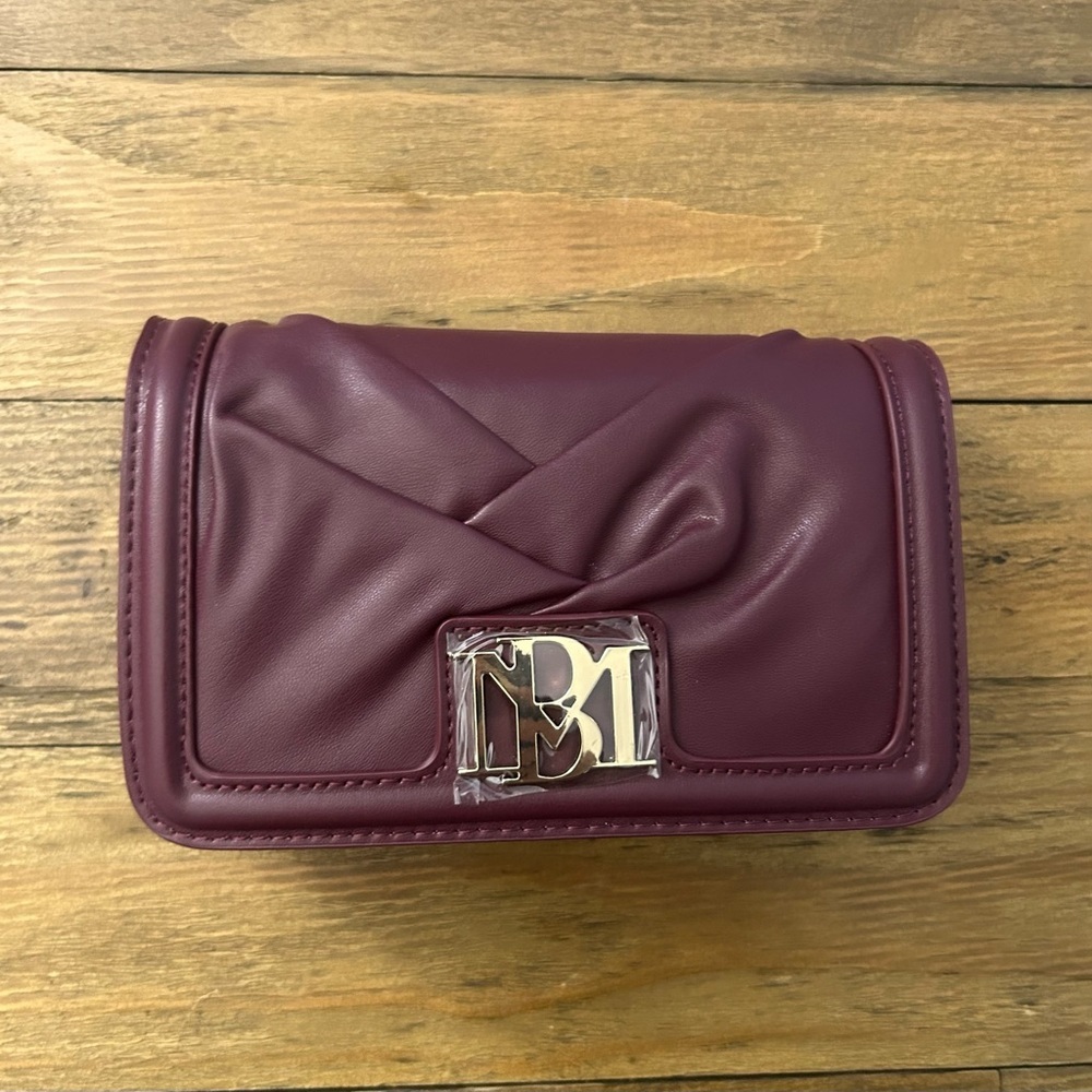 Badgley Mischka Collection Small Pleat
Crossbody Bag in Maroon - Picture 2 of 8